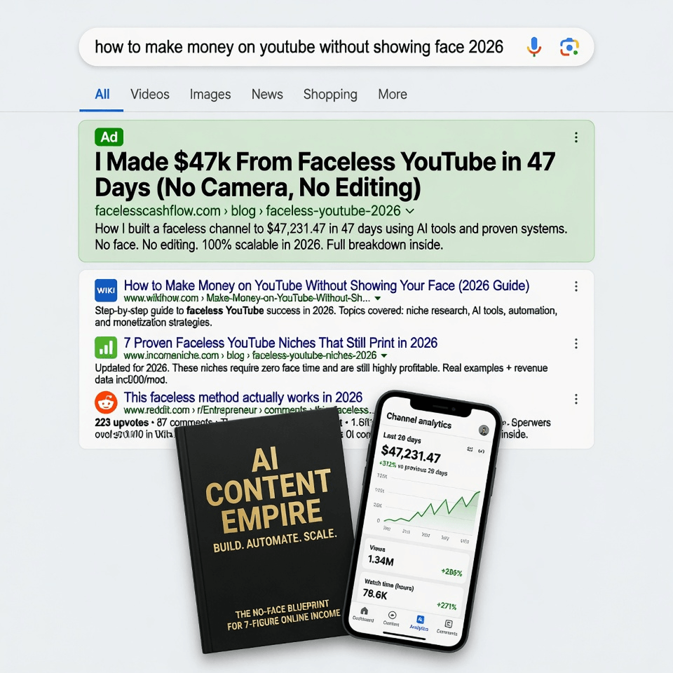AI-generated static ad